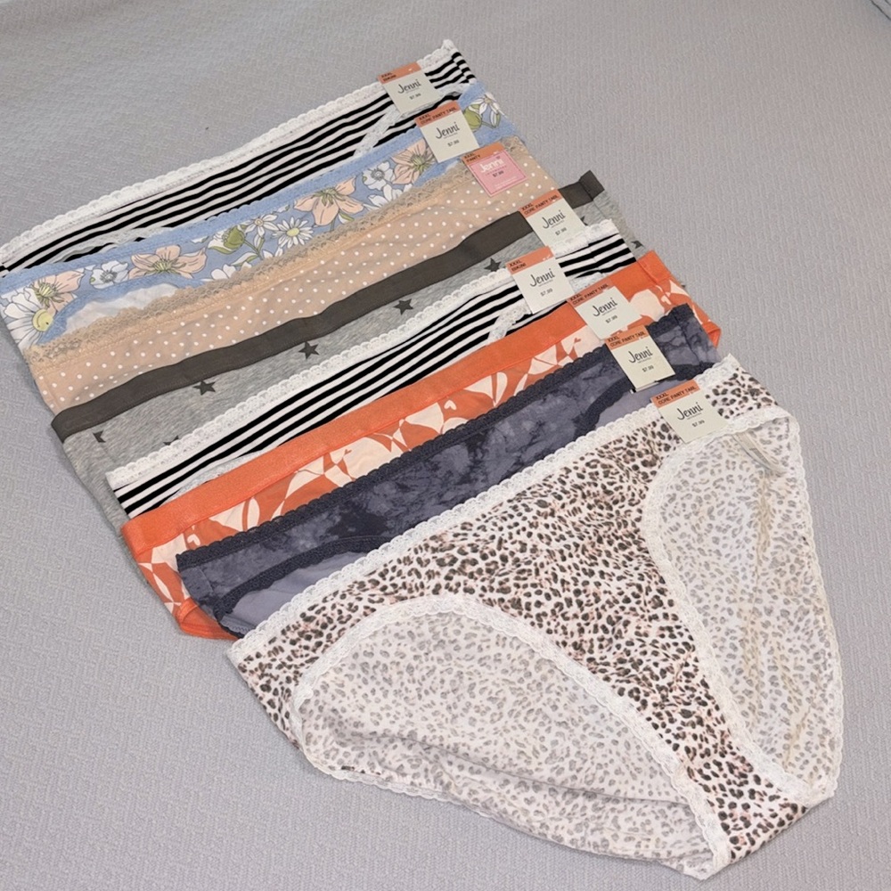 NWT Jenni Bundle of 8 Panties